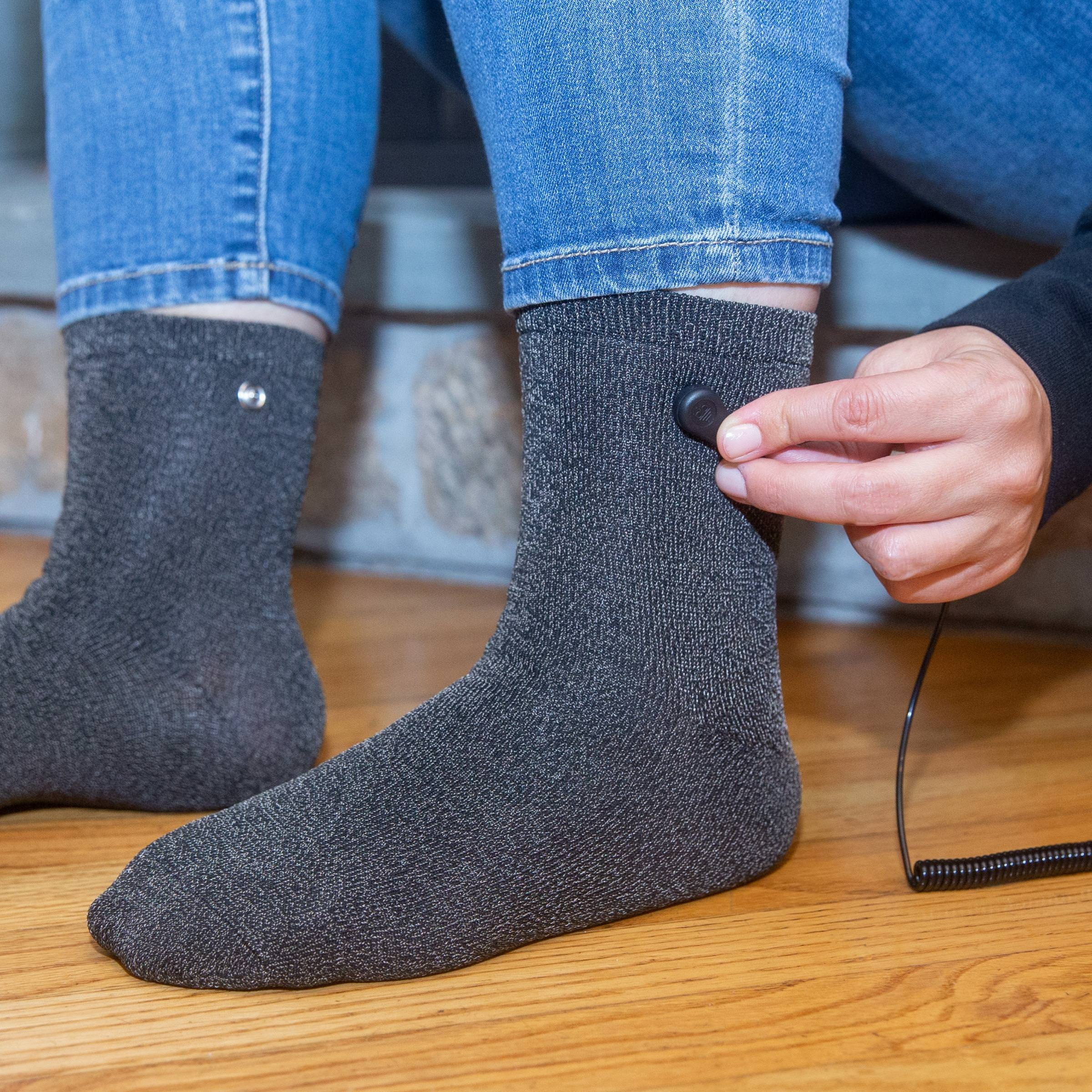 Earthing Grounded Socks Snapping On The Coil Cord