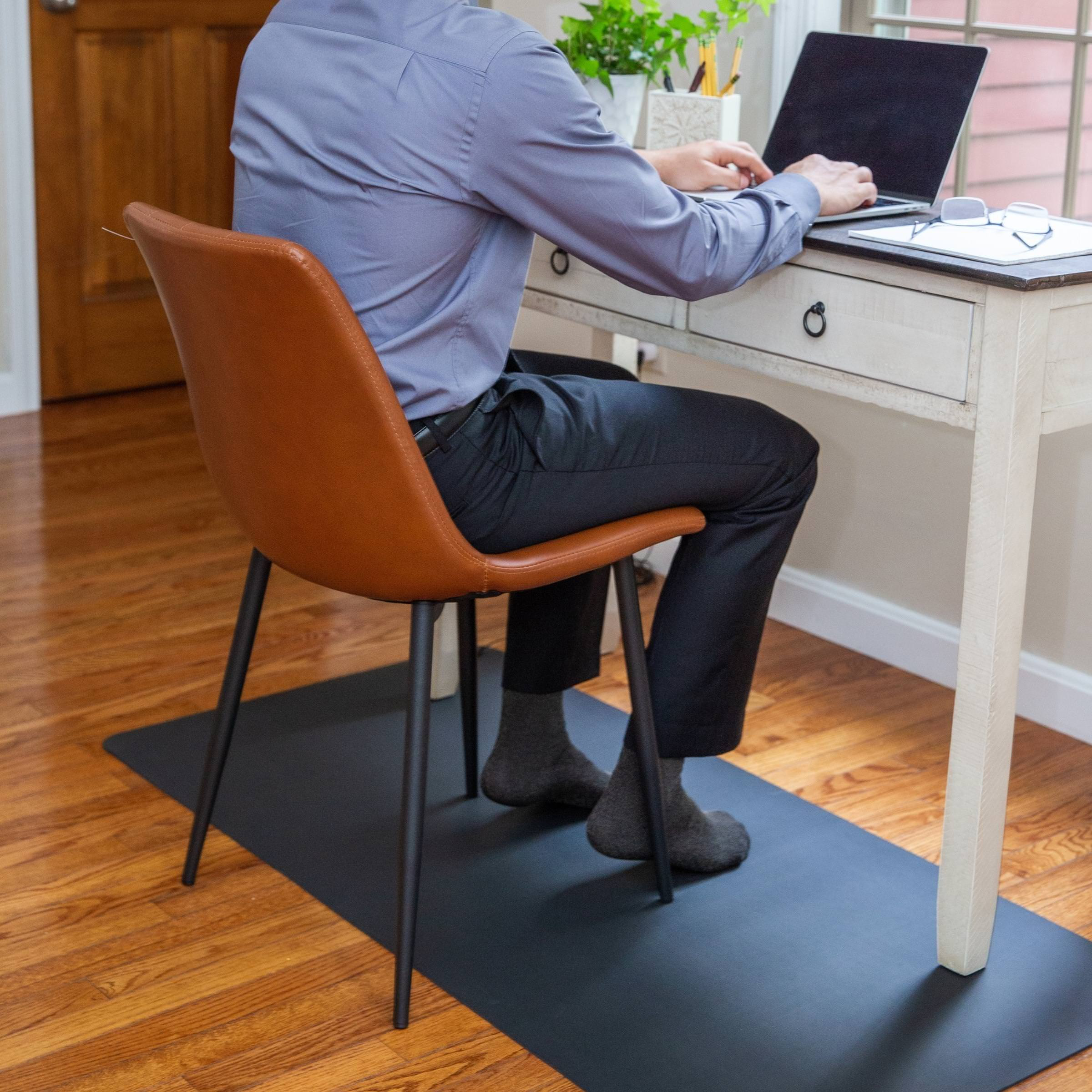 Earthing Grounded Socks On Loor Mat